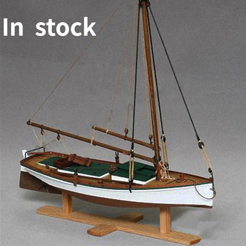 Model Kit Yacht - 1/35 FLATTLE ahşap tekne modeli DIY