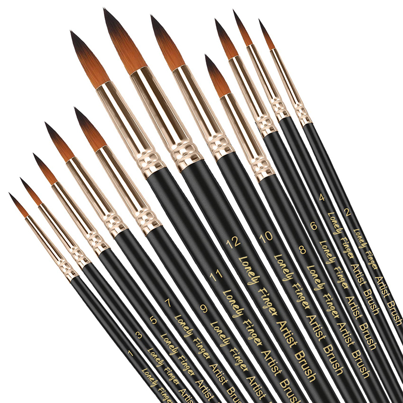 Model Kit Acrylic Paint - 12/24/48 adet Boya Fırçaları Seti Profesyonel