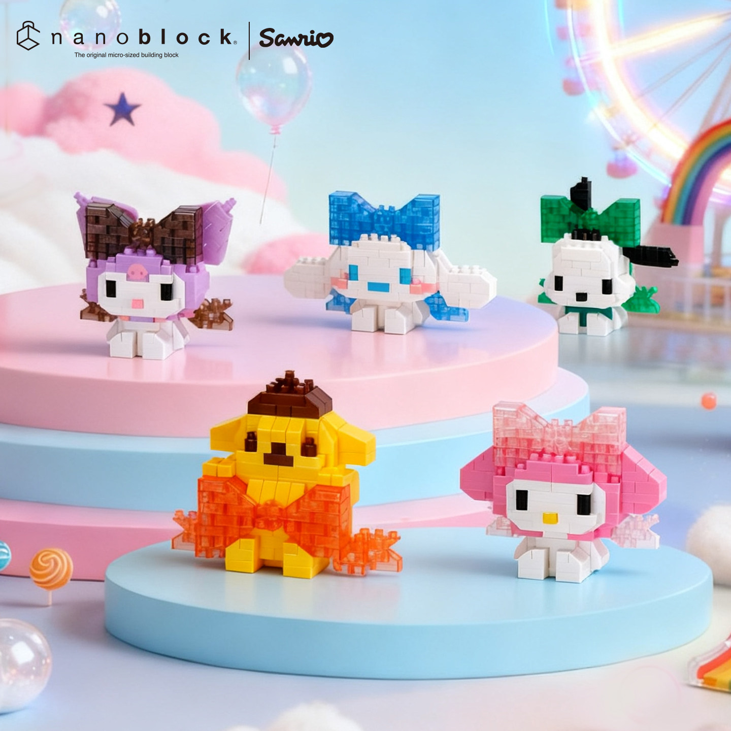 Model Kit Japan - Nanoblock Sanrio Mikro Yapı Taşları Orijinal