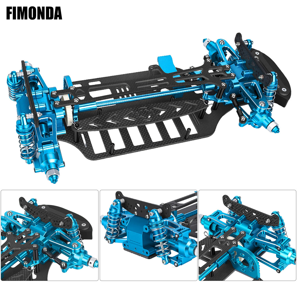 Model Kit Tamiya - Alüminyum ve Karbon Fiber Şasi Kiti,