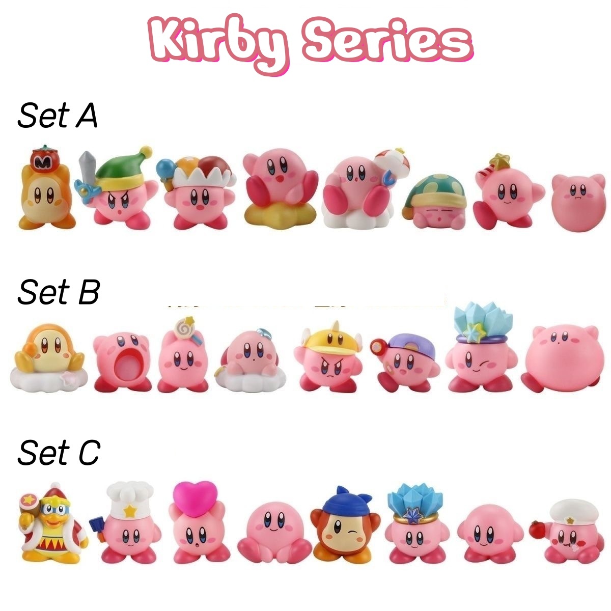 Model Kit Kirby - Kirby Arkadaşları Serisi Kör Kutu Figürleri