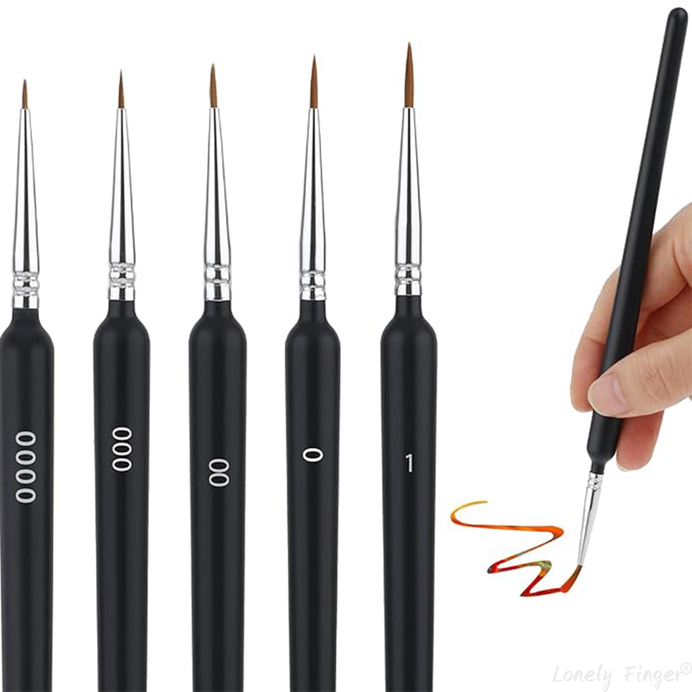Model Kit Acrylic Paint - 5/11 Adet Boya Fırçaları Seti, Minyatür