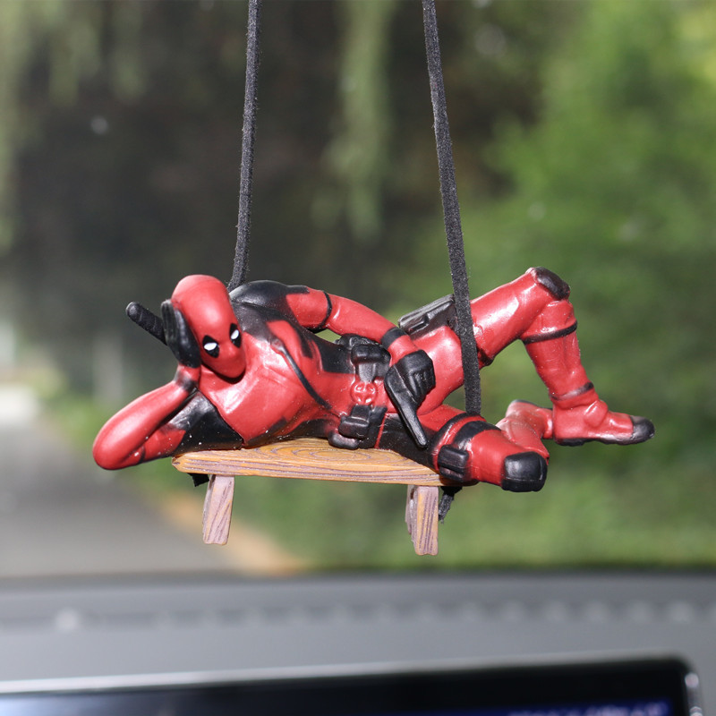 Model Kit Deadpool - Marvel Deadpool Araba dikiz aynası Kolye