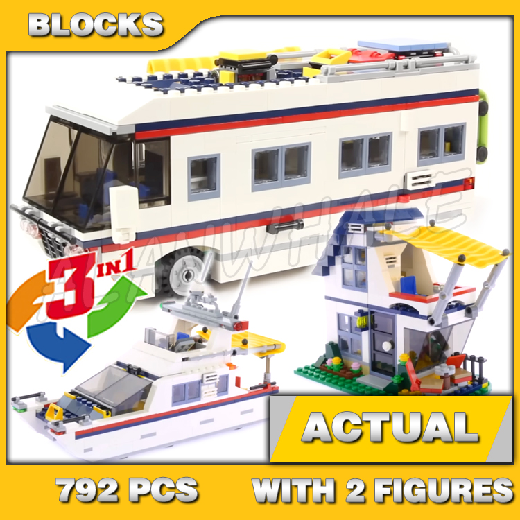 Model Kit Yacht - 792 adet 3in1 Yaratıcı Tatil Gezileri