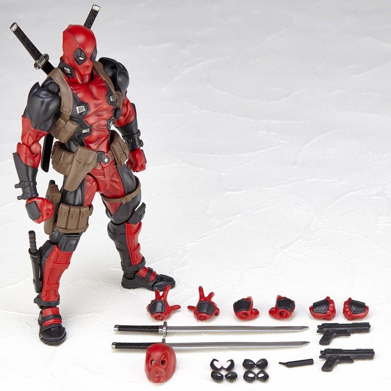 Model Kit Deadpool - Yeni Revoltech Deadpool Aksiyon Figürü Hareketli