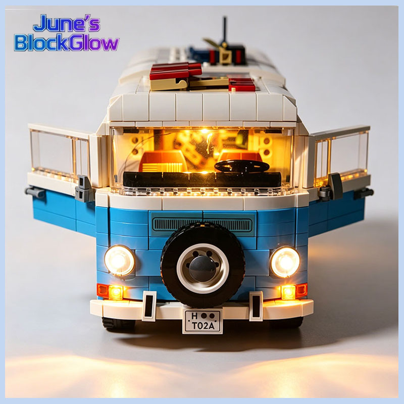Model Kit Volkswagen - LED Işık Kiti LEGO Volkswagen T2