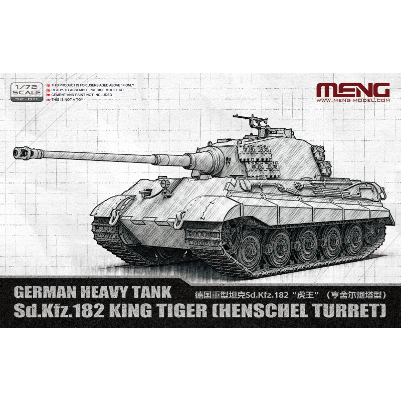 MENG 72-011 1/72 Alman Ağır Ta - Model Kit Tamiya incelemesi ve fiyatı