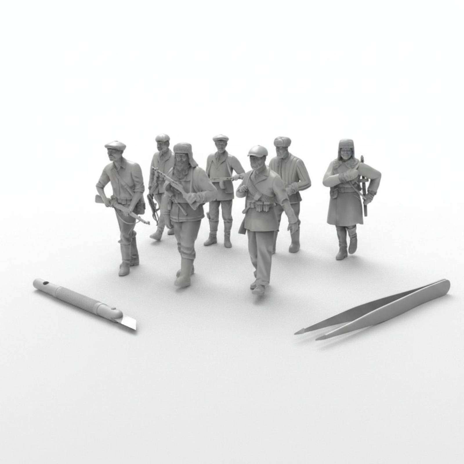 7 Parça İkinci Dünya Savaşı As - Model Kit Figure incelemesi ve fiyatı