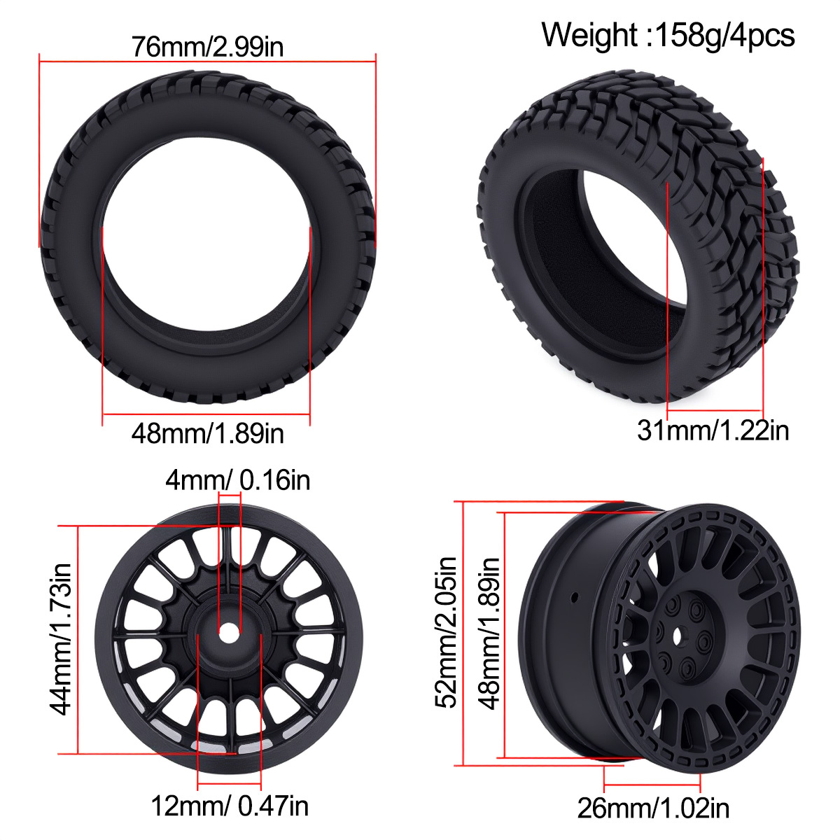 1.9 inç 75*31mm Kauçuk Plastik - Model Kit Tamiya incelemesi ve fiyatı
