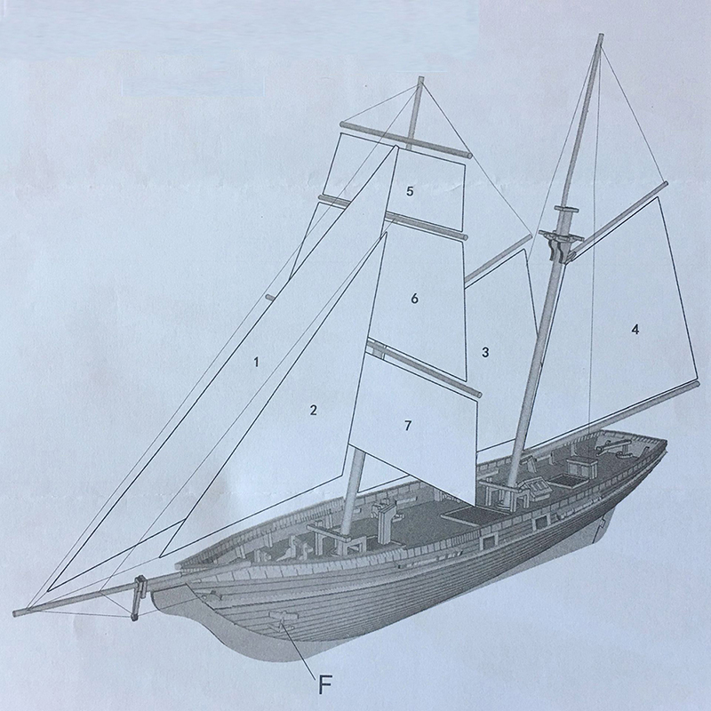 1:70 yeni liman ahşap yelkenli - Model Kit Yacht incelemesi ve fiyatı