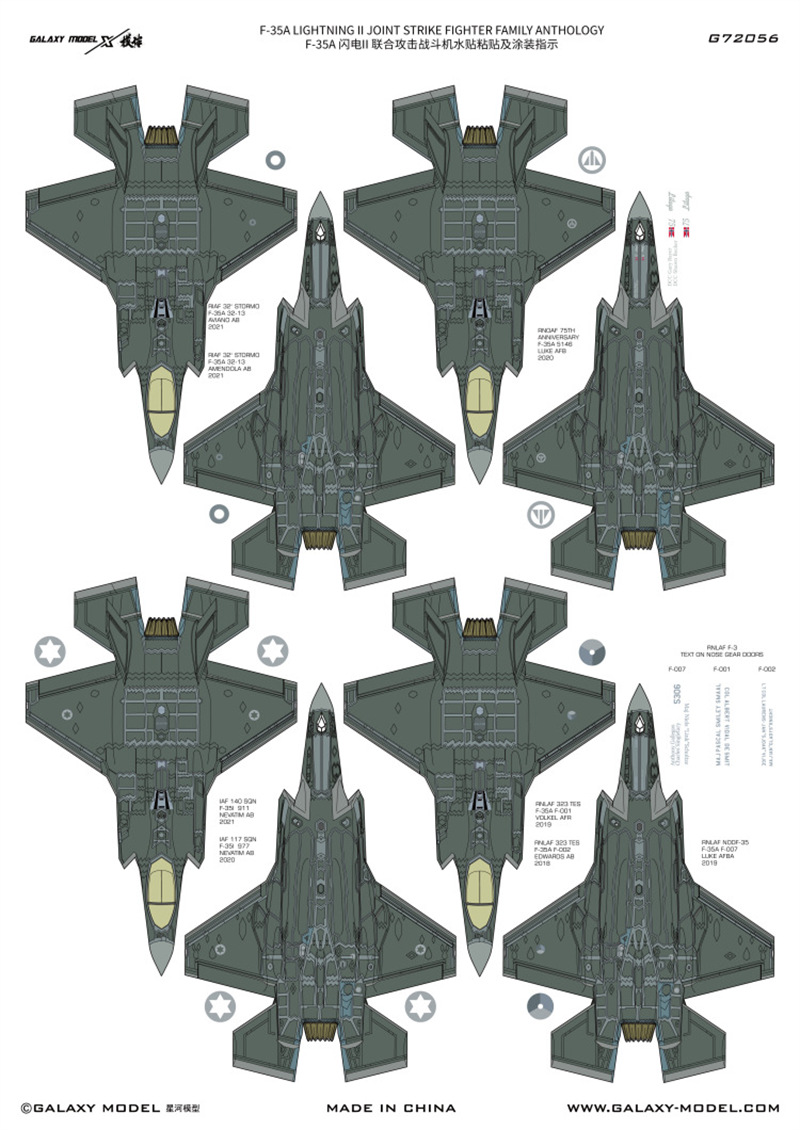 Galaxy 1/72 Ölçekli F-35A Ligh - Model Kit Tamiya incelemesi ve fiyatı