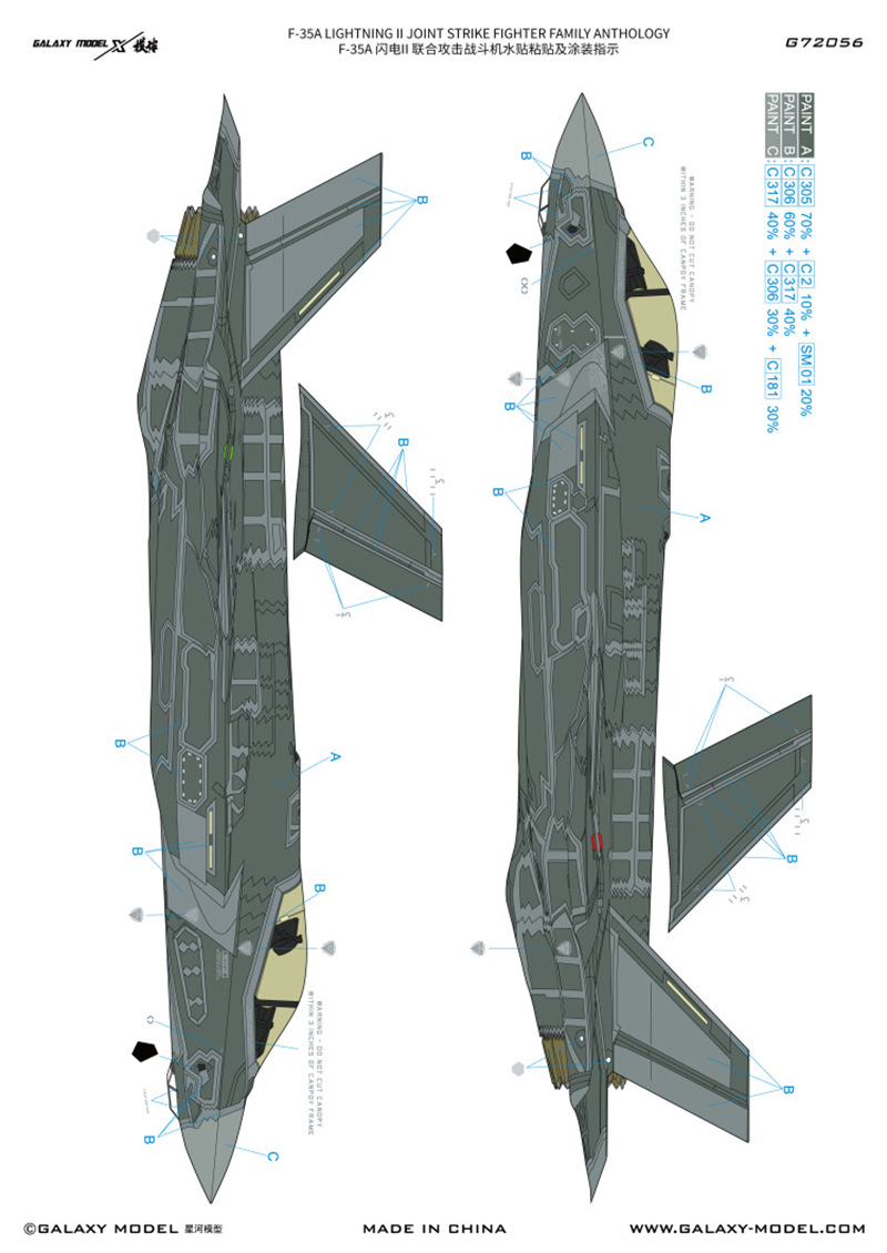 Galaxy 1/72 Ölçekli F-35A Ligh - Model Kit Tamiya incelemesi ve fiyatı
