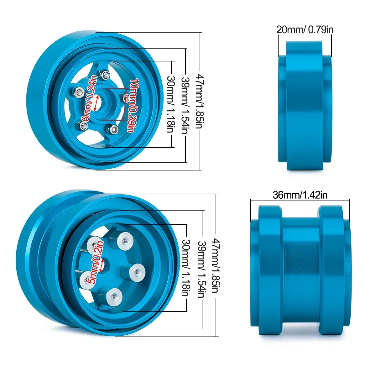 Alüminyum Beadlock Tekerlekler - Model Kit Tamiya incelemesi ve fiyatı